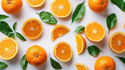 citrus fruit white background - Powered by Adobe