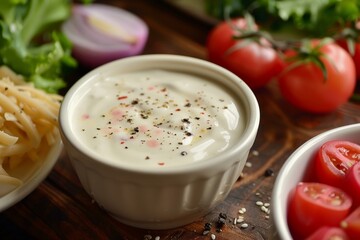 A creamy and indulgent dressing made from high-quality ingredients