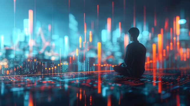 An abstract representation of the concept of success in business