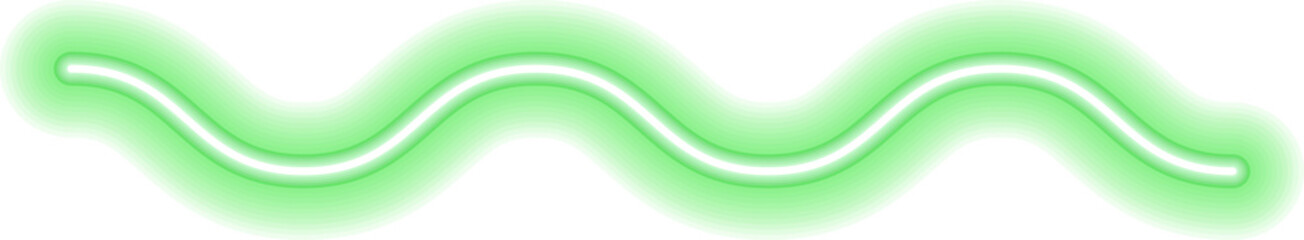 Colorful glowing linear design element. Abstract shining neon line, glowing linear geometric element