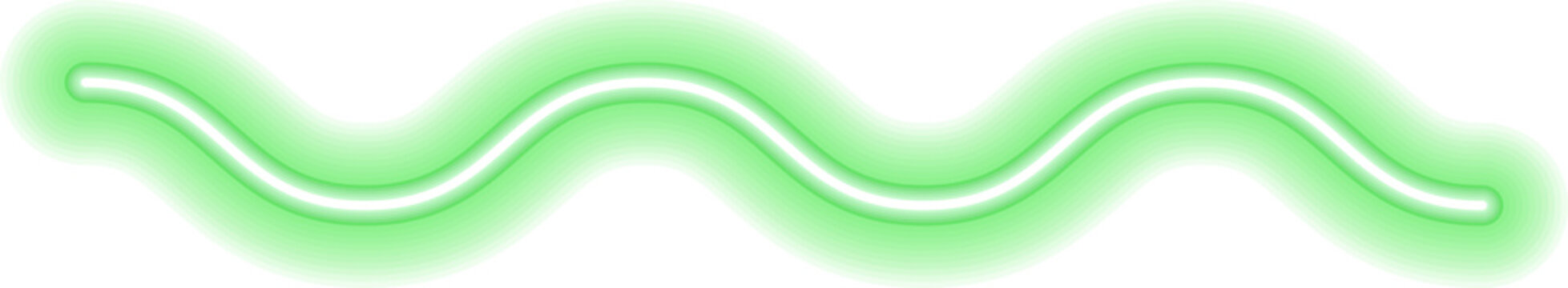 Colorful glowing linear design element. Abstract shining neon line, glowing linear geometric element