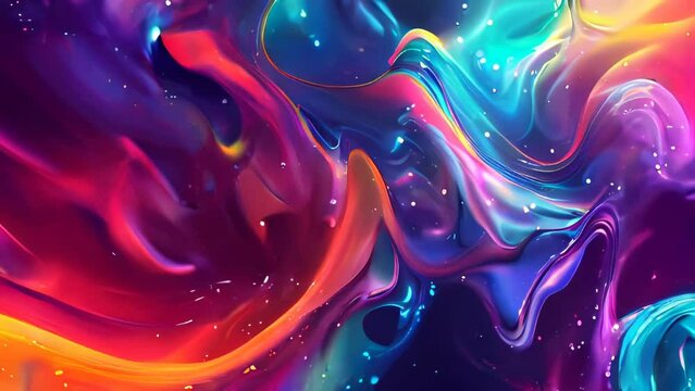 Abstract colorful background. Psychedelic texture. Digital painting.