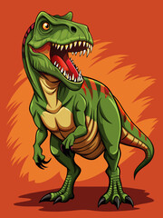 Fototapeta premium Highly detailed vector of a T Rex.