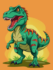 Obraz premium Highly detailed vector of a T Rex.