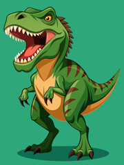 Fototapeta premium Highly detailed vector of a T Rex.