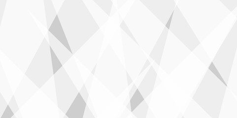 Abstract background with white and gray and geometric style with simple lines and corners, polygons as background geometric style. Space design concept. Decorative web layout or poster, banner.