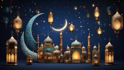 Eid Mubarak greetings design 