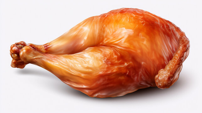 raw chicken on a white background  high definition(hd) photographic creative image
