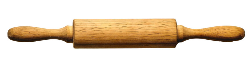 Rolling pin on white background 