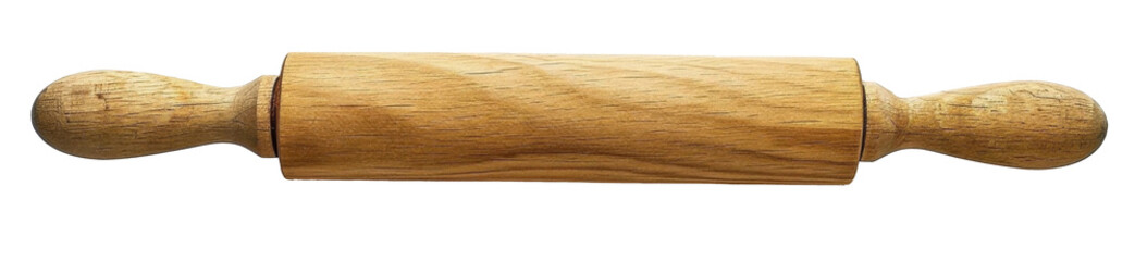 Rolling pin on white background 