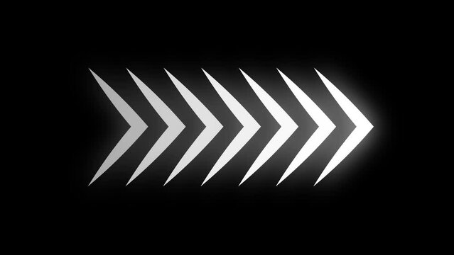 Animated arrows for the overlay video layer. swipe up animation. Continuous group of arrow blending together and going in one direction.