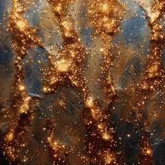 Enchanted Metrion Whirls Golden Glitter Swirling in the Dance of Light