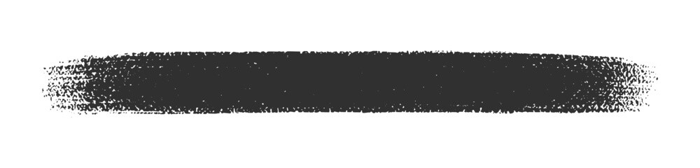 ラフな手書きの黒い線 - ブラシでまっすぐに描いたラインのシンプルなデザイン素材
