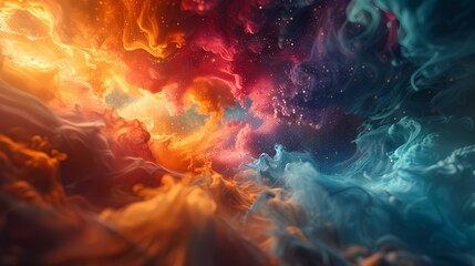 An abstract "2025" composed of swirling cosmic dust against a deep space background, evoking wonder and exploration