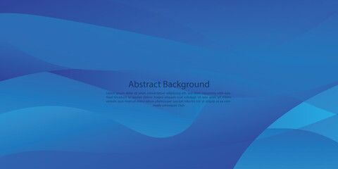 Teal background. Abstract very saturated light bluish cyan pattern with translucent curved line. Vector 