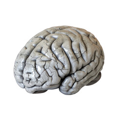 human brain isolated on white background