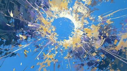 Signal transmission, message passing, serene ambiance, detailed magnification, gentle illumination, top perspective