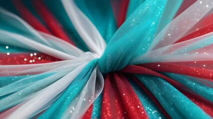  Teeny tiny tulle sparkles glam red and turquoise hd wallpaper, in the style of white, vibrant academia, poured, white and teal, psychedelic.