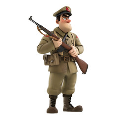 3d military soldier png