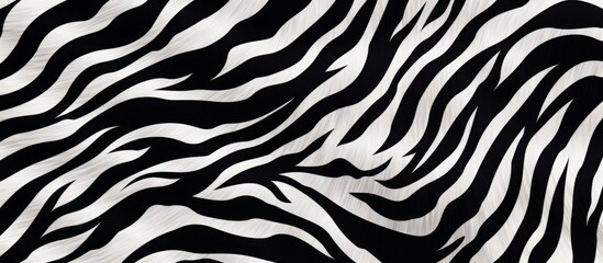 a close up of a black and white zebra print . High quality