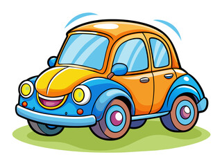 Obraz premium Highly detailed vector of a car.