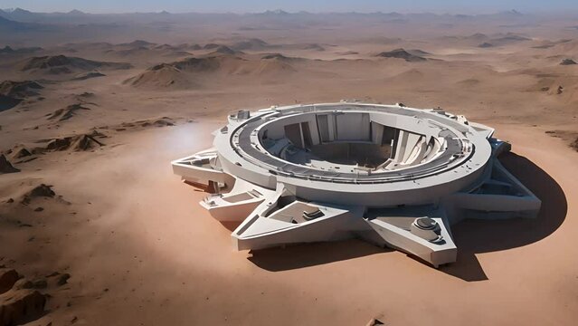 Futuristic desert city