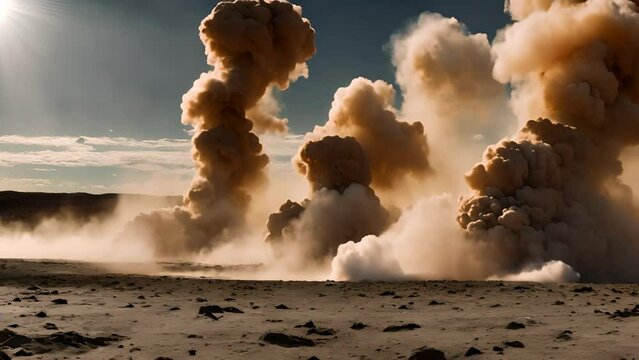 Large explosion on Mars