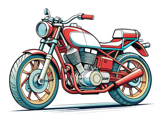 Obraz na płótnie Canvas Highly detailed vector of a motorbike.