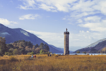 Hiking day at Glenfinnan Monument