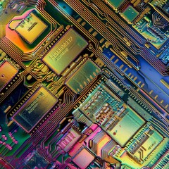 Microscopic view of a semiconductor, the foundation of digital devices