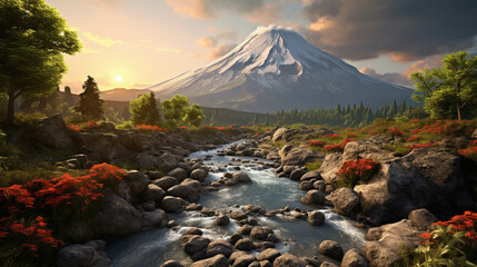 mountain  high definition(hd) photographic creative image
