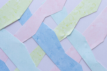 pastel scrapbooking stripes with angular and geometric edges on mauve paper