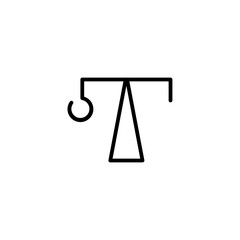 crane line icon