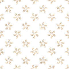 Floral pattern design with flower shape in flat style for textile or printing business