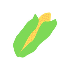 Simple corn icon design. Food vector