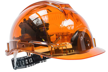 Naklejka premium Safety Hard Hat on Transparent Background