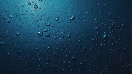 water drops on a blue background
