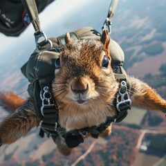 Skydiving squirrel, suit