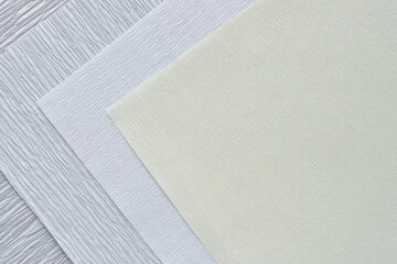 layered crepe paper corners