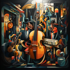 Naklejka premium rock concert poster with guitar