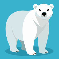 Fototapeta premium polar bear cartoon illustration