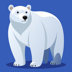 Obraz premium polar bear cartoon illustration