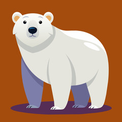 Obraz na płótnie Canvas polar bear cartoon illustration