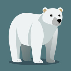 Fototapeta premium polar bear cartoon illustration