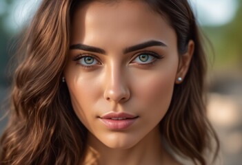 A Portrait Of Breathtakingly Gorgeous, Exotic, Beautiful Woman.
