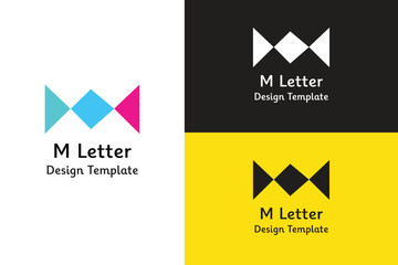 M Letter Logo - obrazy, fototapety, plakaty