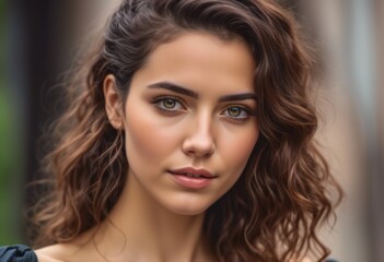 A Portrait Of Breathtakingly Gorgeous, Exotic, Beautiful Woman.
