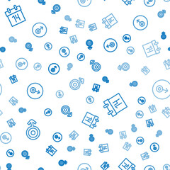 Set line Symbol Uranus, Calendar and Mars symbol on seamless pattern. Vector