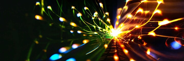 Fototapeta premium abstract christmas lights