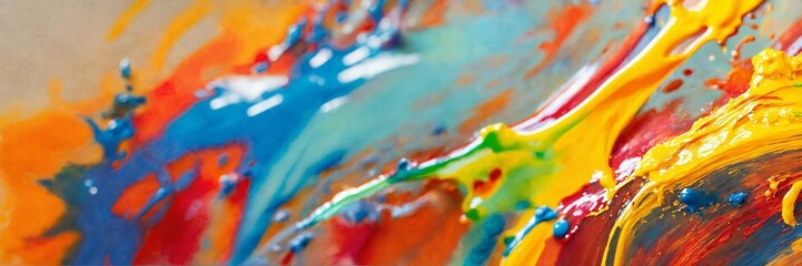 abstract colorful background. abstract splash design of colorful oil paint